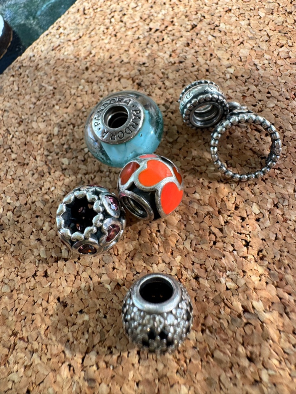 Pandora Charms/ Beads set of 5